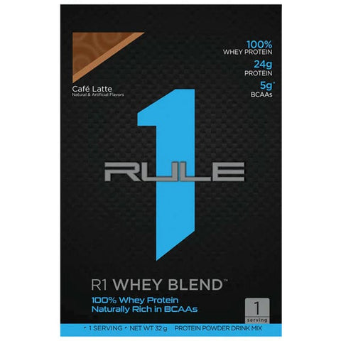 1x Rule 1 Whey Blend Protein Powder Single Serve Sachet (Random Flavour) *Gift*