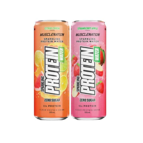 2x Muscle Nation Sparkling Protein Water Drink *Gift*
