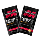 2x MuscleTech Nitro Tech 100% Whey Gold Sample Sachet *Gift* Random Flavour