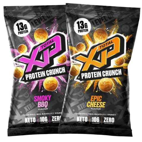 2x TOTAL XP Protein Crunch Snacks (Random Flavours) *Gift* Random Flavour