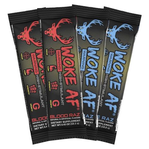 4x Bucked Up Woke AF Pre Workout Sachet Sampler *Gift*