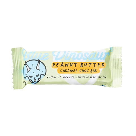 Blue Dinosaur Peanut Butter Bars Single / Peaut Butter & Caramel Choc