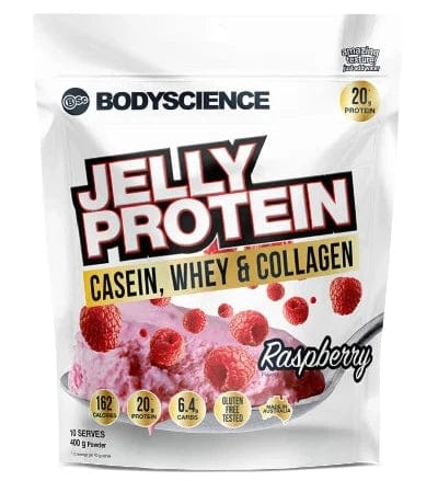 BSC Jelly Casein, Whey & Collagen Protein 400g / Raspberry