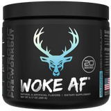 Bucked Up Woke AF High Stimulant Pre-Workout Blue Razz Lemonade