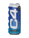 Cellucor C4 Smart Energy Carbonated Can Blue Raspberry / Single