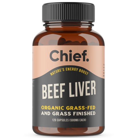 Chief Organic Beef Liver Energy Boost Caps 120 Caps