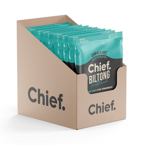 Chief Organic Grass-Fed Beef Biltong 30g