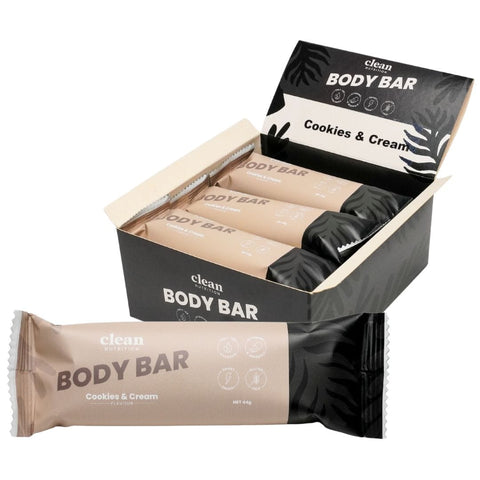 Clean Nutrition Body Bar Box of 12 / Cookies & Cream
