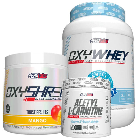EHP Labs OxyShred, OxyWhey and Acetyl L-Carnitine Bundle