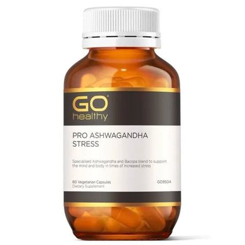 GO Healthy Pro Ashwagandha Stress Capsules 60 Vege Capsules