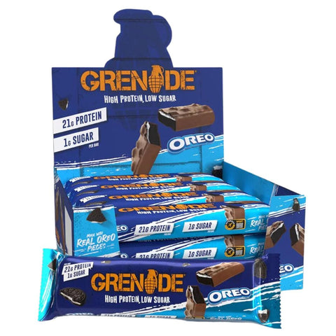 Grenade High Protein & Low Sugar Bars 12 Box / Oreo