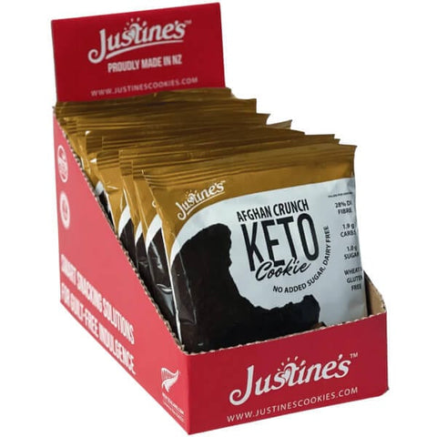 Justine's Keto Afghan Crunch Cookies 12 Box