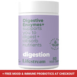 Lifestream Digestive Enzymes+ - 60 Capsules