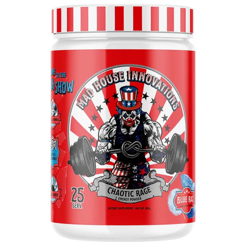 Mad House Chaotic Rage Pre-Workout Blue Razz