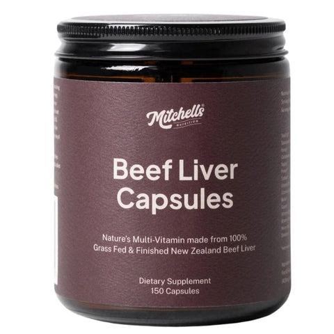Mitchells Nutrition Beef Liver Capsules