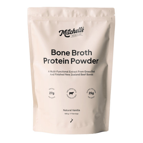 Mitchells Nutrition Bone Broth Protein Powder Vanilla / 500gm