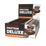 Musashi Deluxe Protein Bar Choc Caramel Brownie / 12 Box