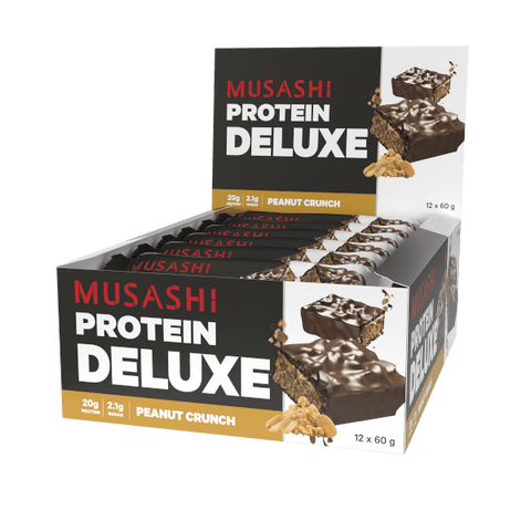 Musashi Deluxe Protein Bar Peanut Butter Crunch / 12 Box