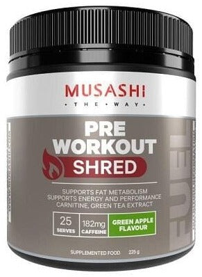 Musashi Pre-Workout Shred Green Apple