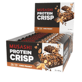 Musashi Protein Crisp Bars Choc Peanut / 12 Box