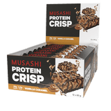 Musashi Protein Crisp Bars Vanilla Caramel / 12 Box