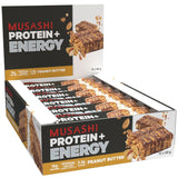 Musashi Protein + Energy Bars Box of 12 / Peanut Butter