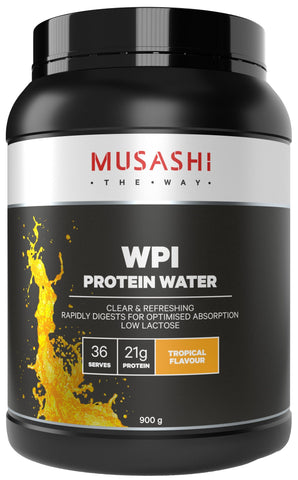 Musashi WPI Protein Water Tropical