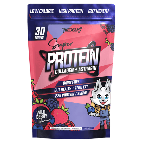 Nexus Sports Nutrition Super Protein Collagen Water Wild Berry