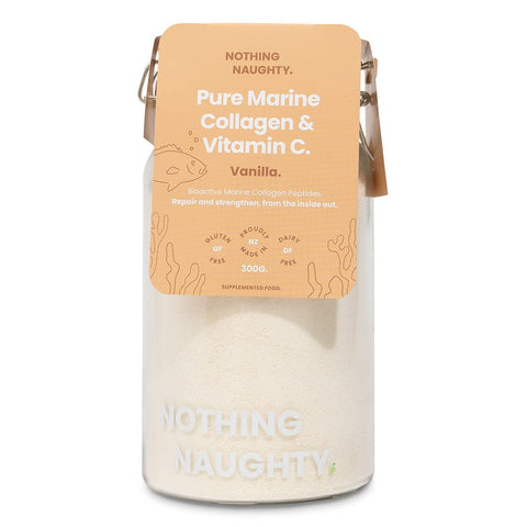 Nothing Naughty Marine Collagen + Vit C 300g Vanilla