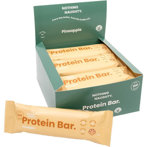 Nothing Naughty Protein Bars Pineapple / 12 Box