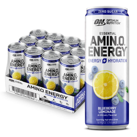 Optimum Amino Energy Sparkling RTD Sparkling Blueberry Lemonade / 12 Pack