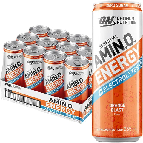 Optimum Nutrition Amino Energy Sparkling RTD Sparkling Orange / 12 Pack