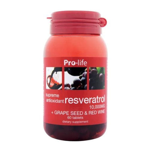 Pro-Life Resveratrol + Grape Seed & Red Wine 60 Caps