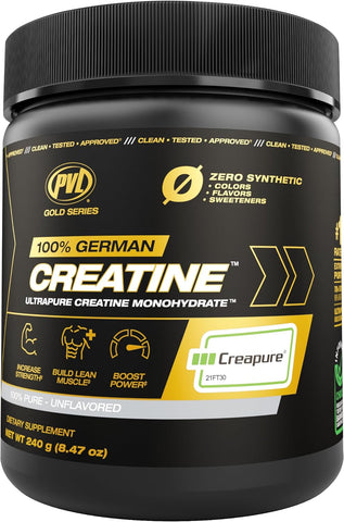 PVL Gold Series Creapure Creatine 240g *Gift*