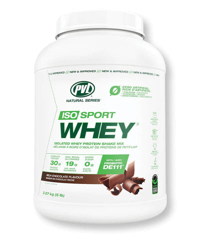 PVL Grass Fed Sports Isolate Whey 5lb Rich Chocolate