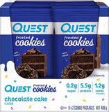 Quest Frosted Cookies - Chocolate - Flow *Gift* Chocolate Cake / Single Pack (2 Cookies)