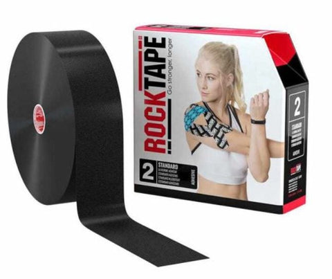 Rocktape BD Plain 32mtr Practitioner Roll 5cm / Black