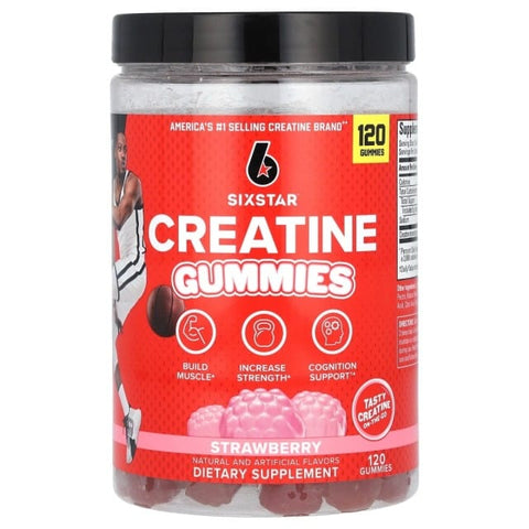 Sixstar Creatine Gummies 120 Gummies / Strawberry