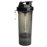 SmartShake 500ml Slim Shaker Gunsmoke Black