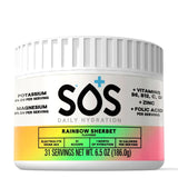 SOS Daily Hydration Electrolyte Tub Rainbow Sherbet