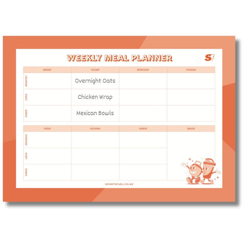 Sportsfuel Weekly Meal Planners