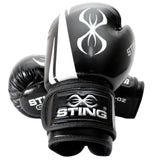 Sting ArmaPro Boxing Gloves Black/Silver / 10oz