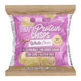 Vitawerx Puff'd Protein Crisps White Choc / 10x60g Box