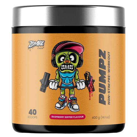 Zombie Labs Pumpz Non-Stim Pump + Nootropic Raspberry Ripper