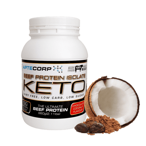 APTECORP Keto Beef Protein Isolate 960g Chocolate Coconut