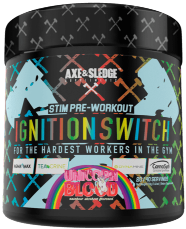 Axe & Sledge Ignition Switch Pre Workout Unicorn Blood