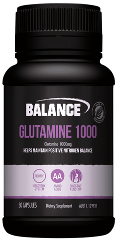 Balance Glutamine 1000mg 50 capsules