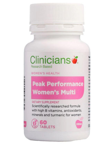 Clinicians Peak Performance Women's Multi Vitamin 60 Tabs