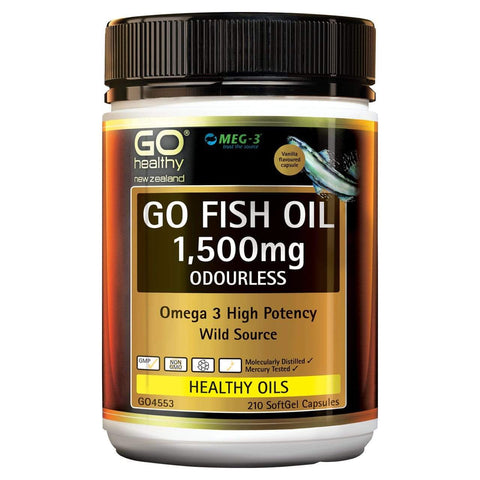Go Fish Oil 1500mg Odourless 210 Softgels