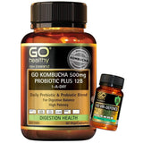 GO Kombucha 500mg Probiotic Plus 12B 60 Caps